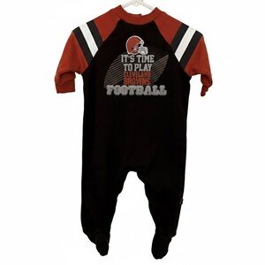 Cleveland Browns Gerber NFL Baby Sleeper May 2023 3-6M EUC